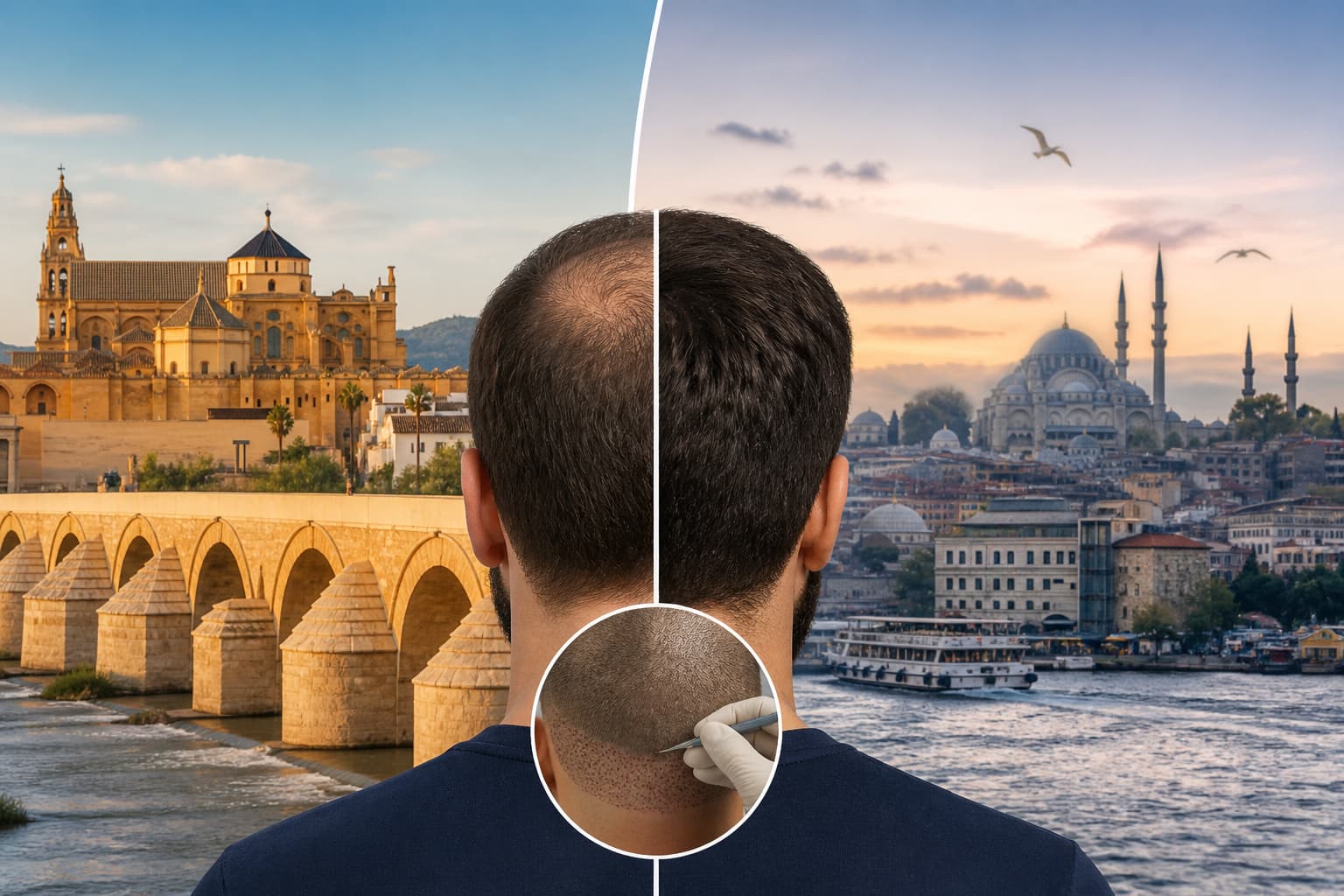Injerto capilar Córdoba vs Turquía comparativa con datos reales 2026
