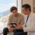 Consulta médica para valorar la seguridad de un injerto capilar en Córdoba